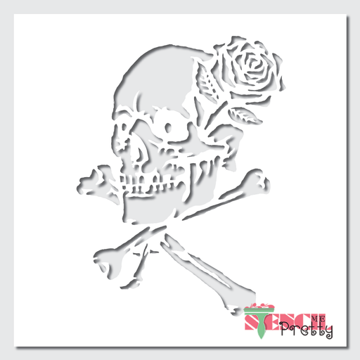 Skull Stencil, Skull Airbrush Stencils, Skull Stencils - Halloween Stencils  - Horror Stencil - Graffiti Stencils - Gothic Skull Stencils - Stencils