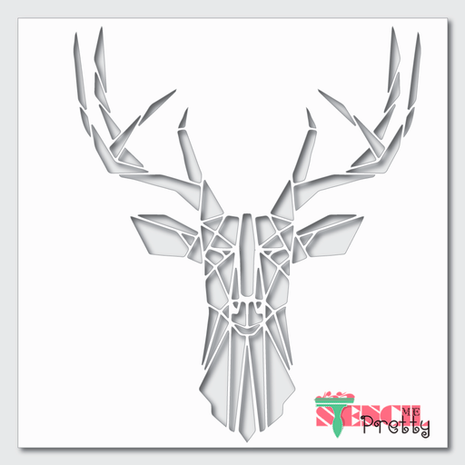 reindeer head stencil