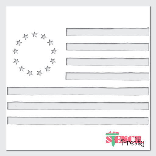 Reusable Patriotic Stars Stencil American States Flag Template (Medium - 1.5 Each Star)