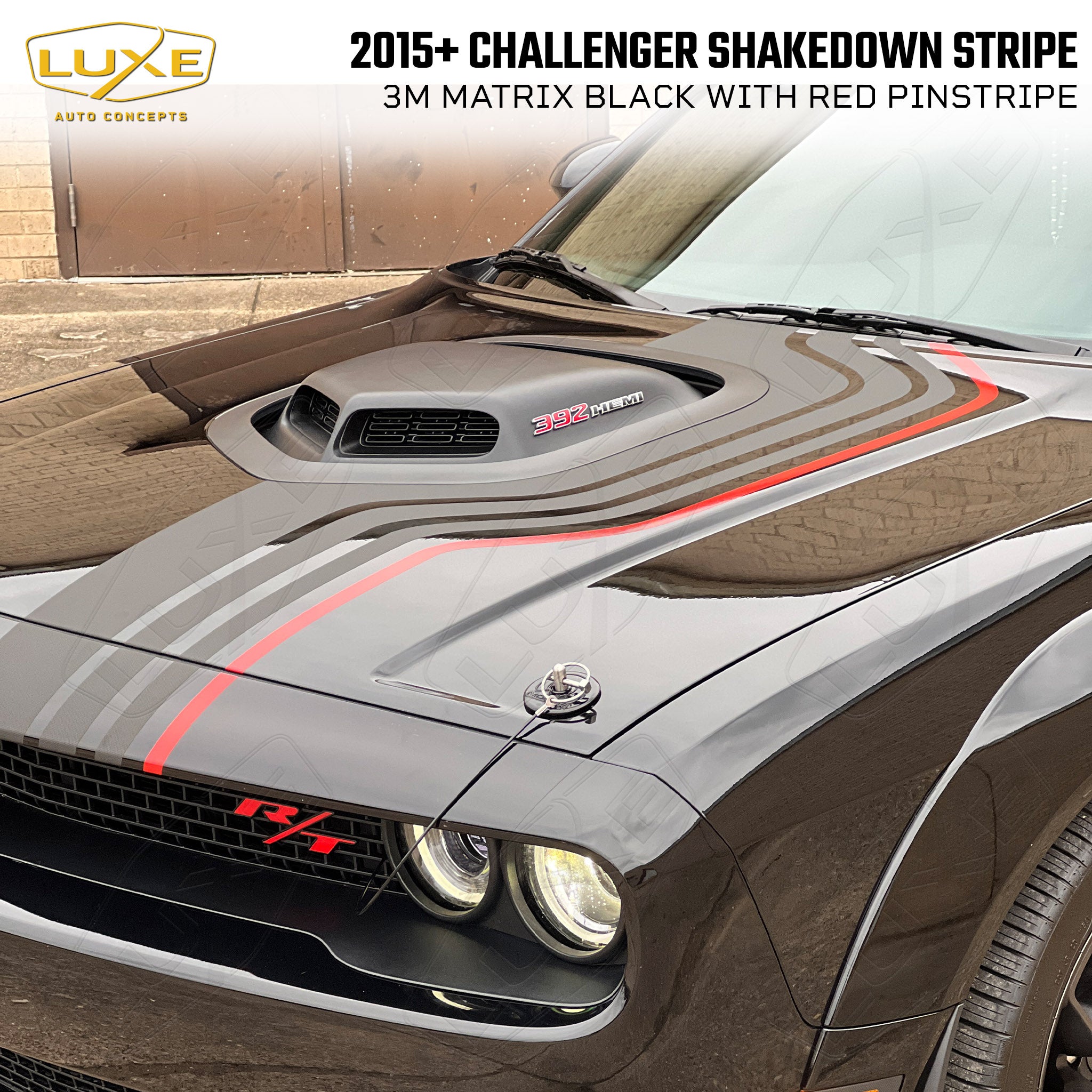 2008+ Challenger Hood Wrap Kit — Luxe Auto Concepts