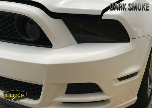 SEC10 Headlight Tint; Smoked Compatible with 10-14 Mustang