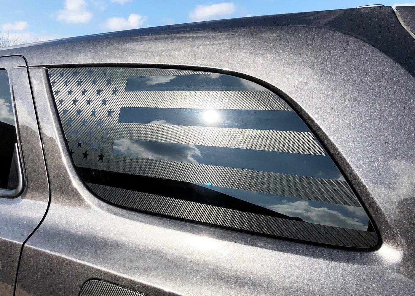 2014+ Durango Rear Side Window Flag Decal Kit