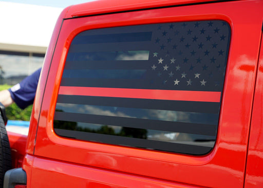 2018+ Jeep Wrangler Rear Side Window Flag Decal — Luxe Auto Concepts