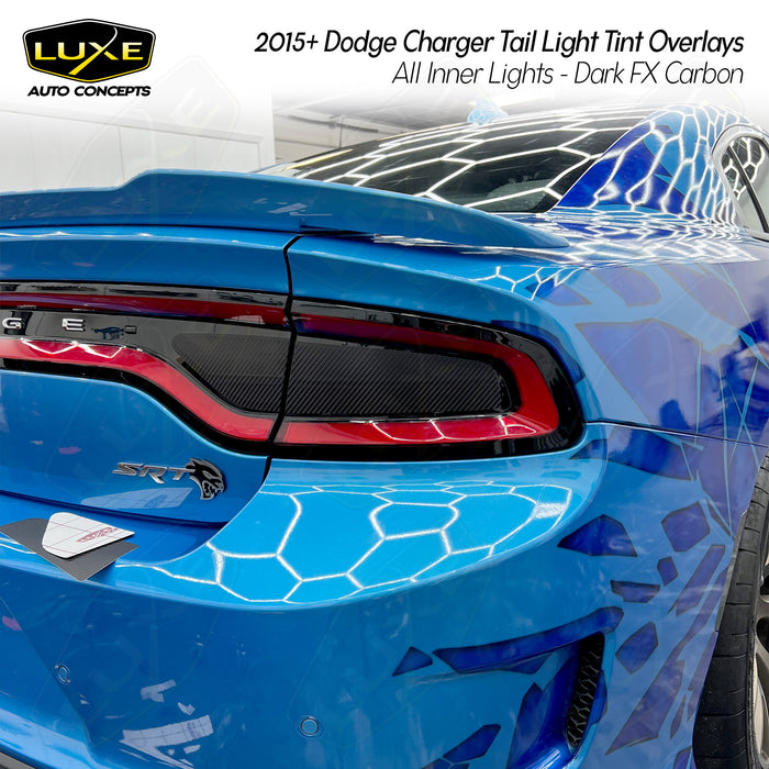 2015+ Kit de tinte de luz trasera del cargador - Tipo 1 (superposicion —  Luxe Auto Concepts