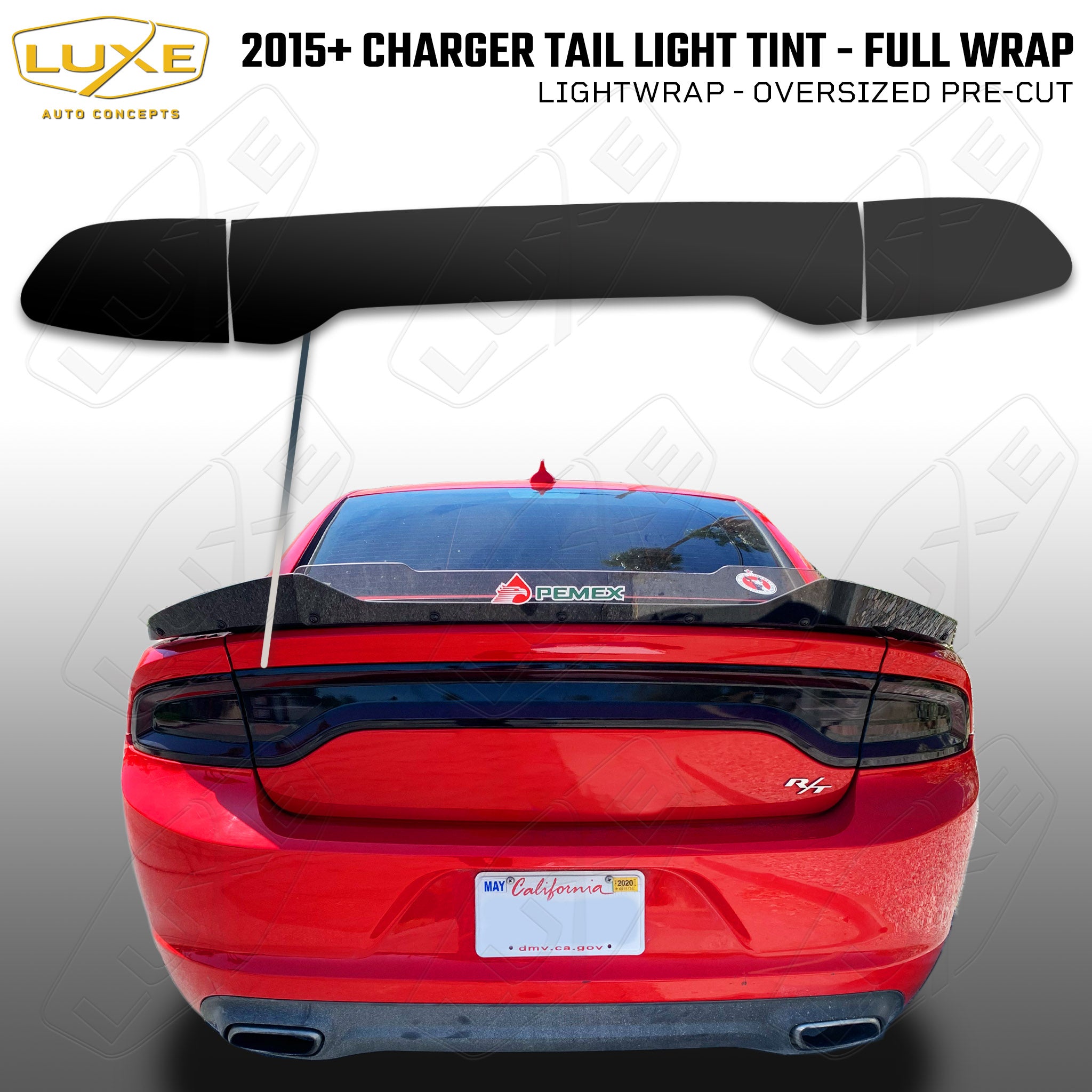 2015+ Kit de tinte de luz trasera del cargador - Tipo 3 (ENVOLTURA COM —  Luxe Auto Concepts