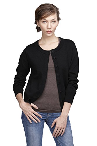 Wiwish Women Button Down Long Sleeve Crewneck Soft Cotton Classic Knit –  Optimist Outfitters