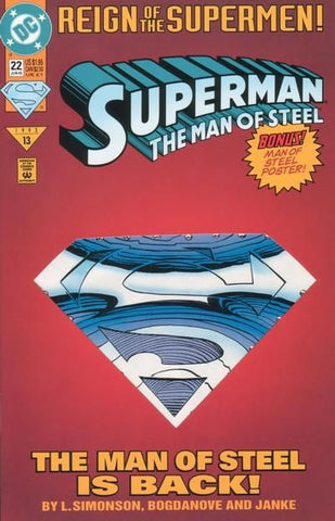 Superman Man of Steel #22 by DC Comics