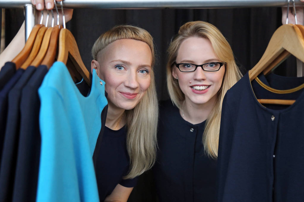be-with touch-through clothing founders Anna Andersone and Monta Kairena