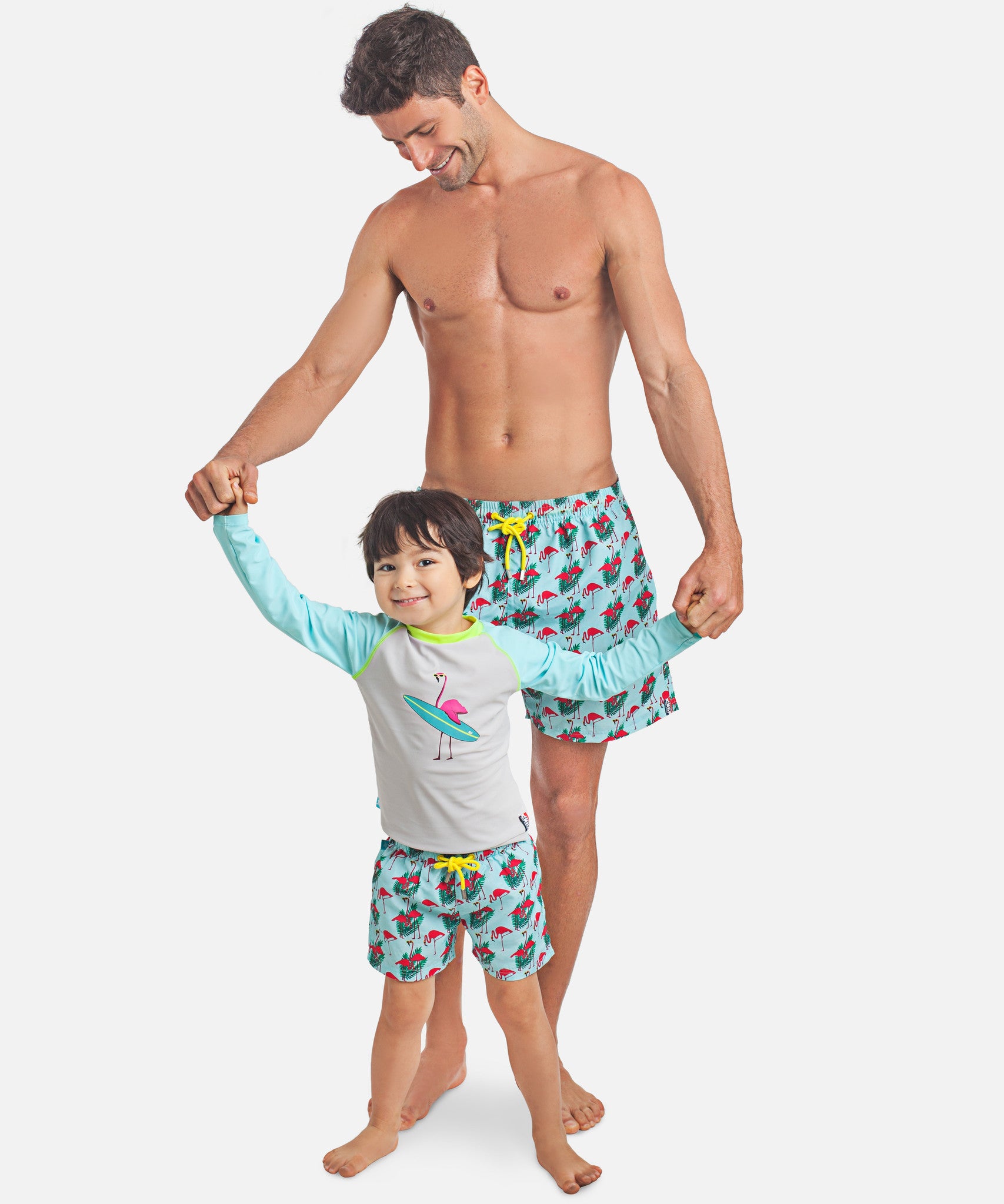 Short De Bain Anti Uv Enfant Flamingo Elly La Fripouille Elly La Fripouille France