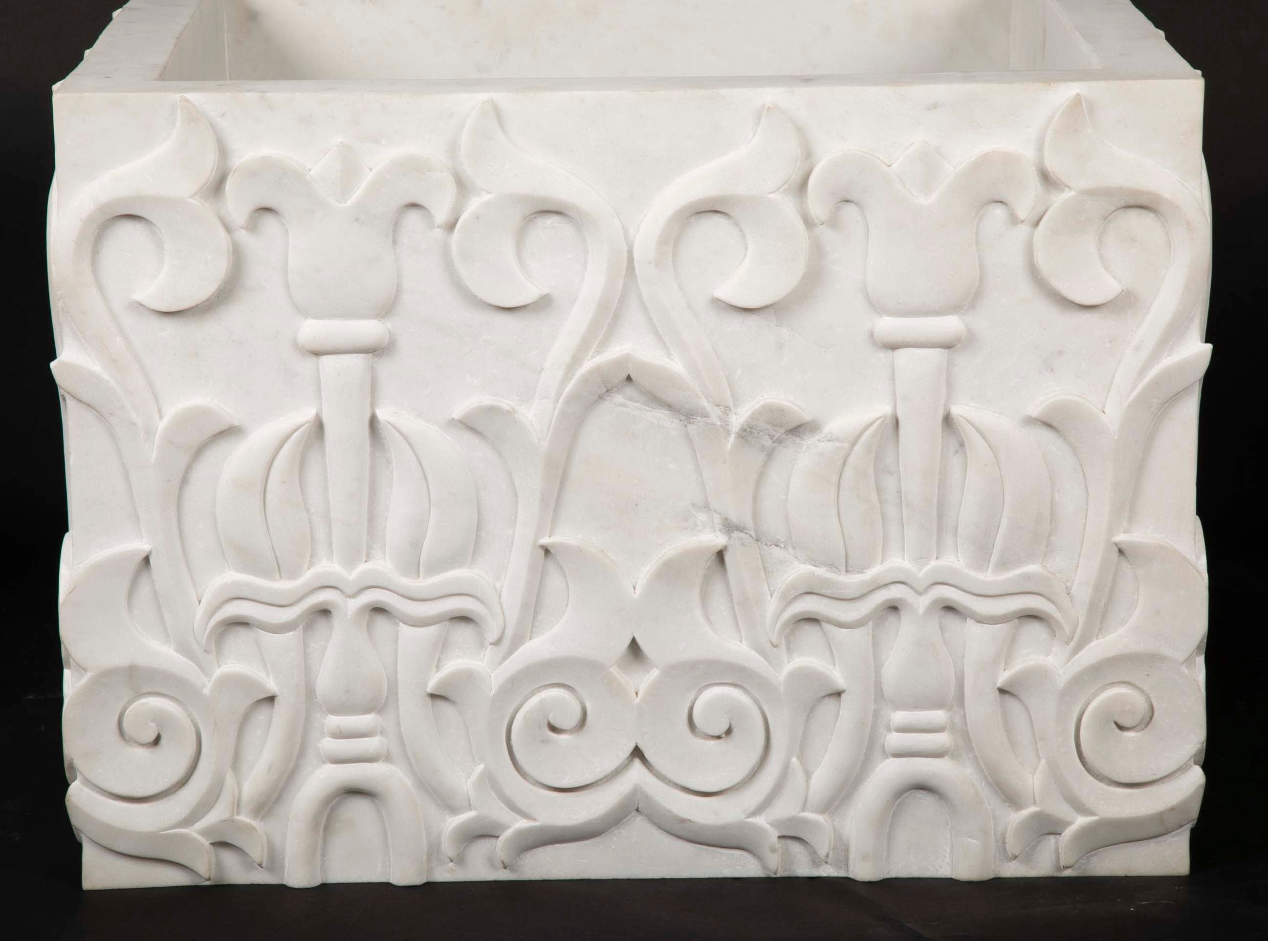 Hand-Carved Marble Table Base – Avery & Dash Collections