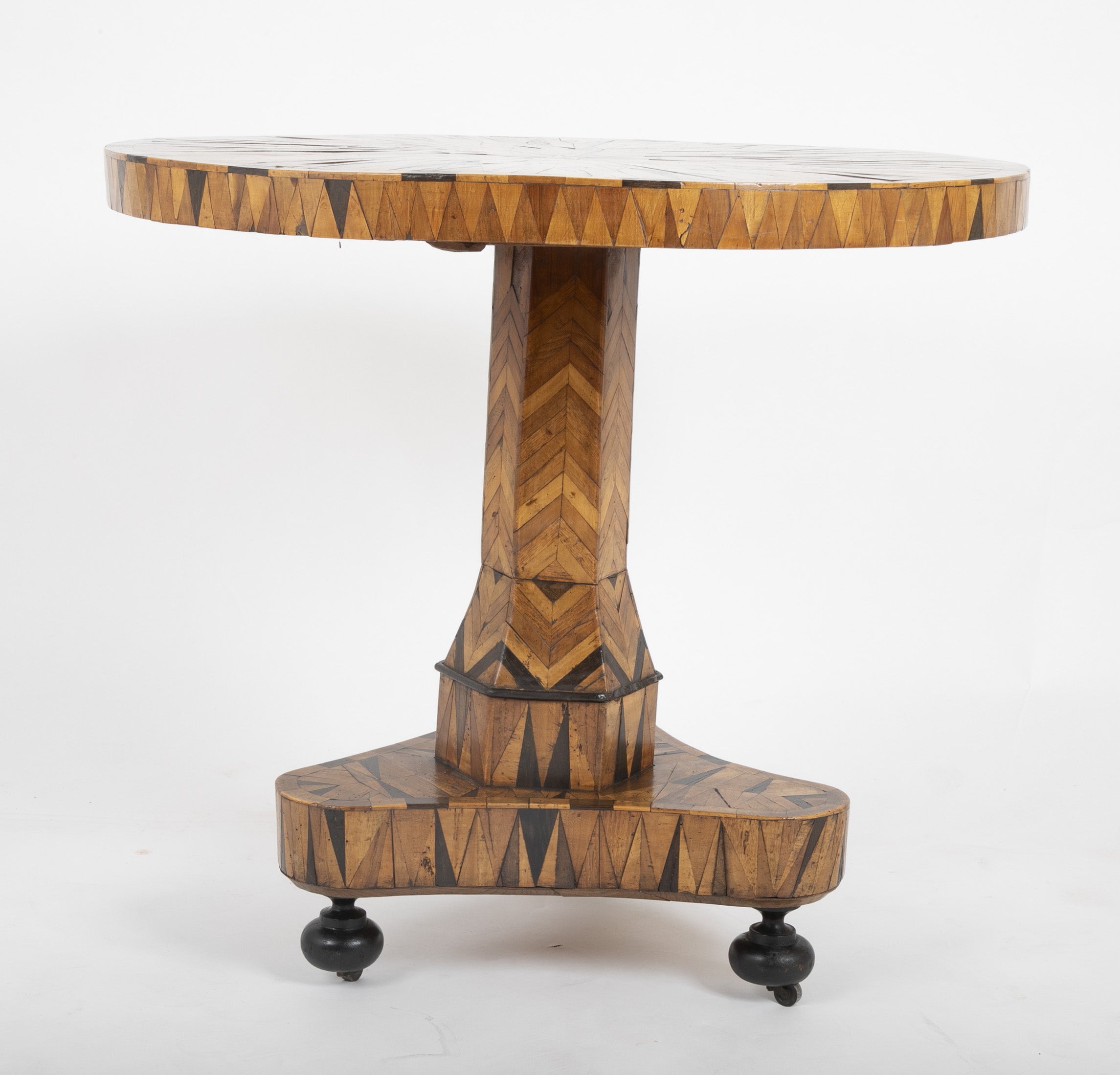 Early 19th Century Continental Parquetry Center Table