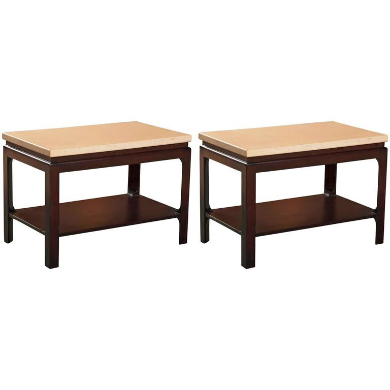 Pair Of Paul Frankl For Johnson Furniture Side Or End Tables