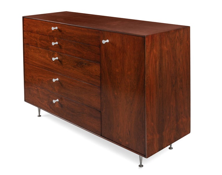 George Nelson Rosewood Thin Edge Chest Of Drawers Cabinet Herman