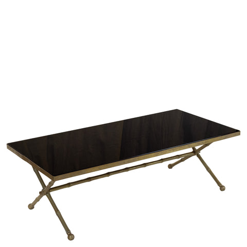 black bamboo side table