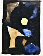 “Abstract Cubist Work on paper” by Jacques Nestle  (French, 1907 – 1991)  Circa 1950