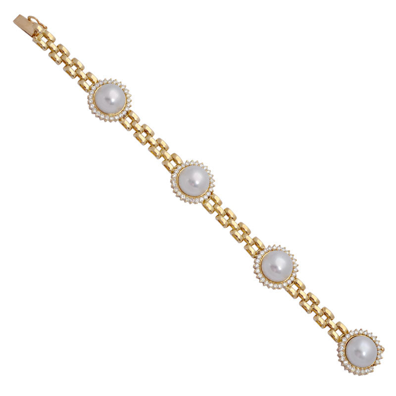 Bracelet - South Sea Pearl and Diamond