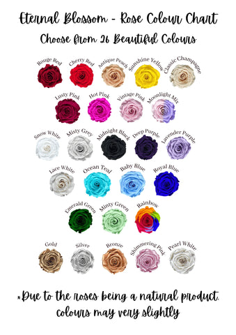 preserved rose colour chart