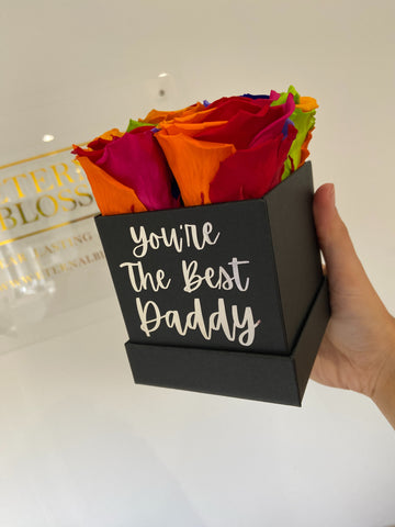 you're the best daddy personalised forever roses