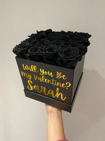 eternal blossom black roses