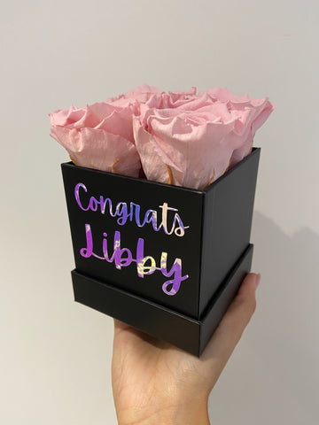congrats libby personalised forever roses
