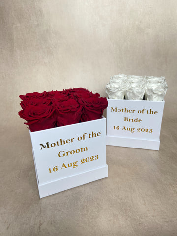 Mother and Father of bride / groom forever roses