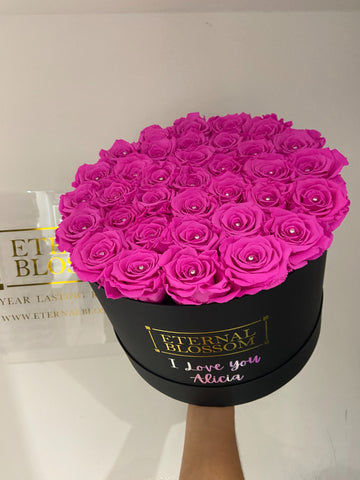 eternal blossom box bouquet