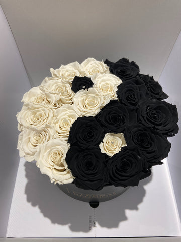 yin yang eternal rose arrangement