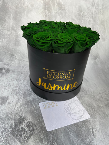 personalised infinity roses box