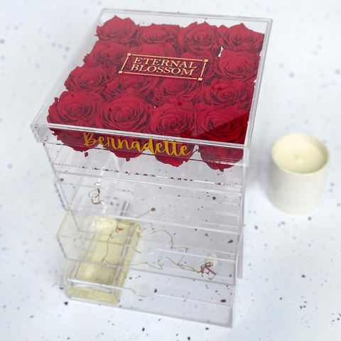 infinity rose makeup storage box