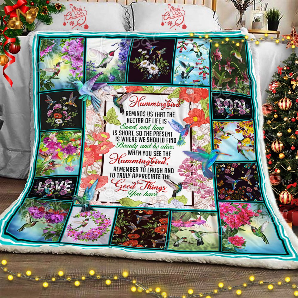 Sweet Friend Hummingbird Tapestry Throw Blanket - Gorgeous ...