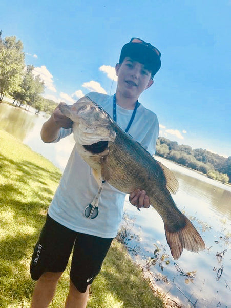 Clayton Donnell with 8 pound largemouth bass