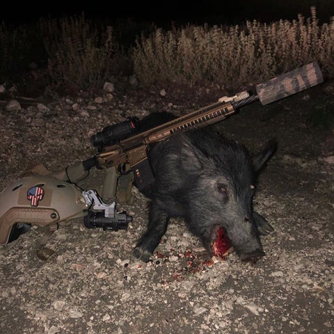 Hog and the Gun he Used
