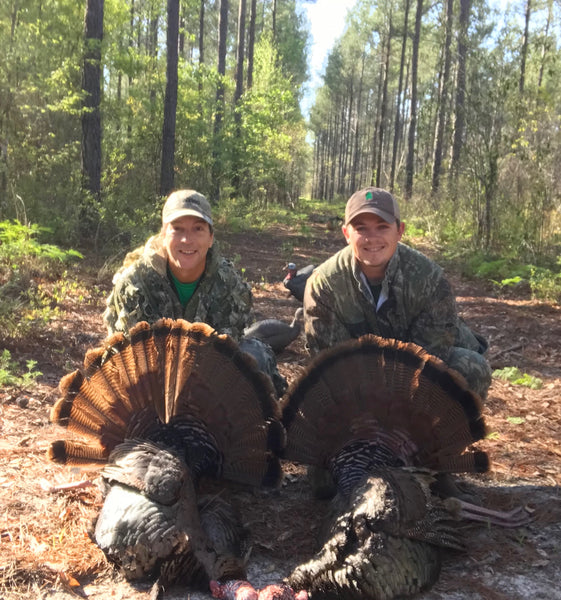 double turkey gobblers in Telfair County, Georgia