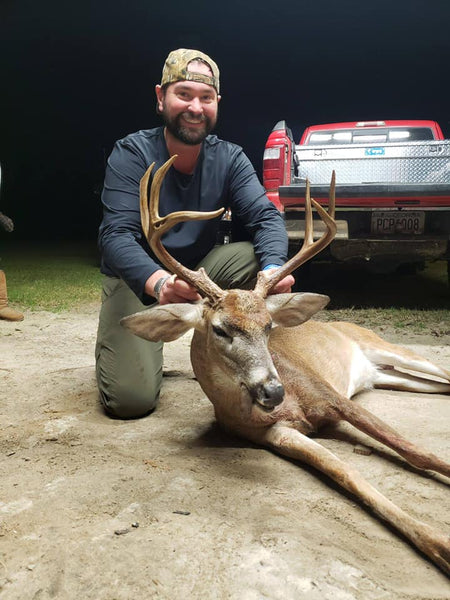 JJ Lee with nice buck in south georgia