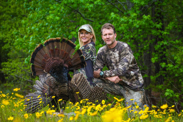 Stacy Wilson and Brad Walker with first turkey in Georgia