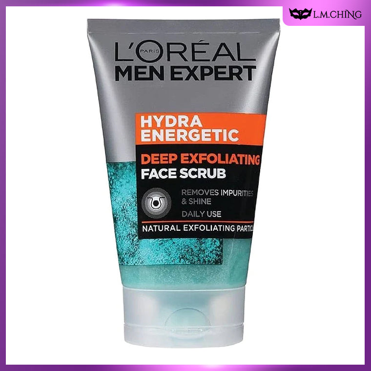 L'OREAL PARIS Men Expert Face Scrub Hydra Energetic Deep Exfoliating Face Wash