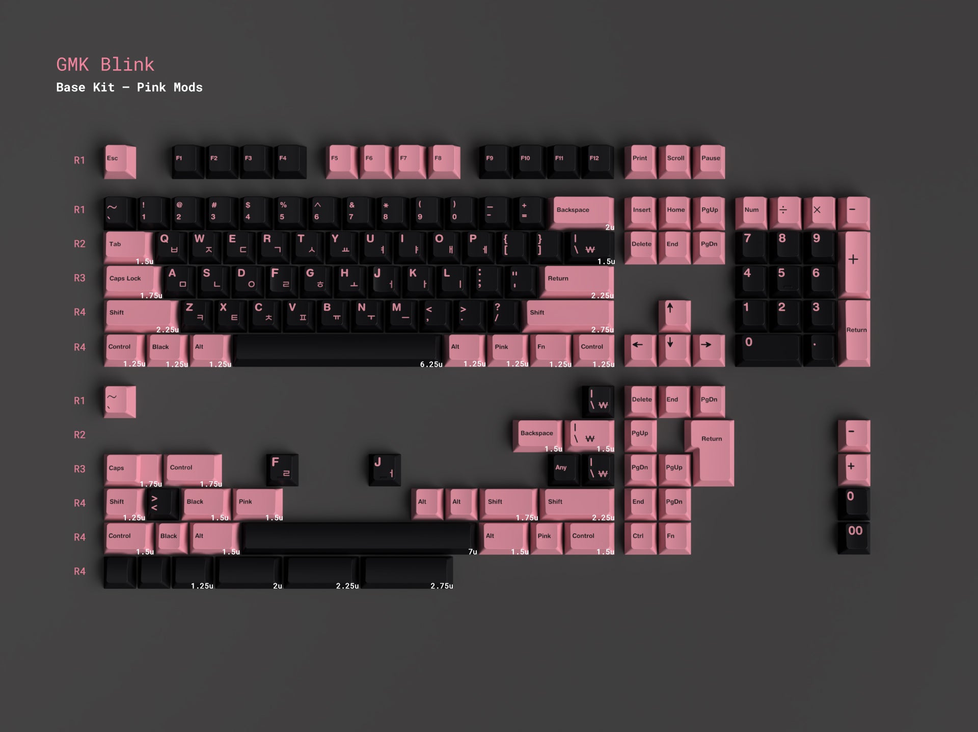 gmk black pink