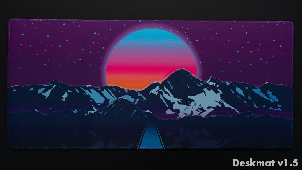 synthwave series deskmat