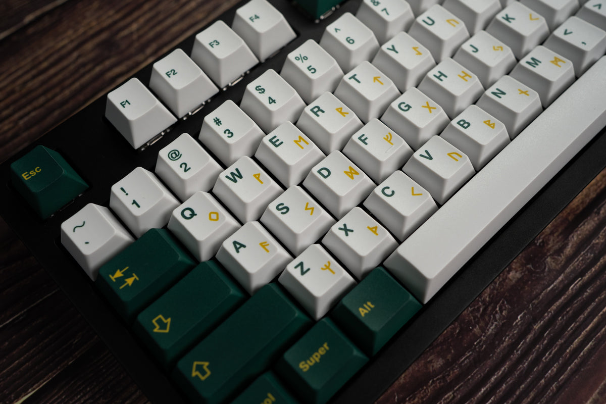 emerald green keycaps