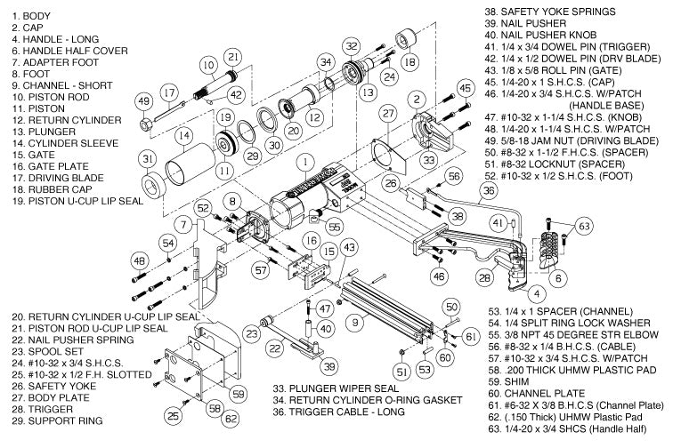 Powernail-Powernailer Model-50P-Schematic