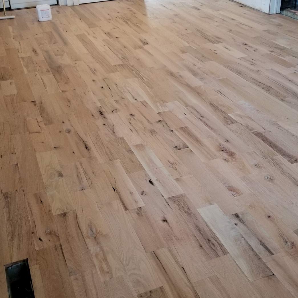 Unfinished White Oak #3 Common 2 1/4" Solid Hardwood Xulon Flooring