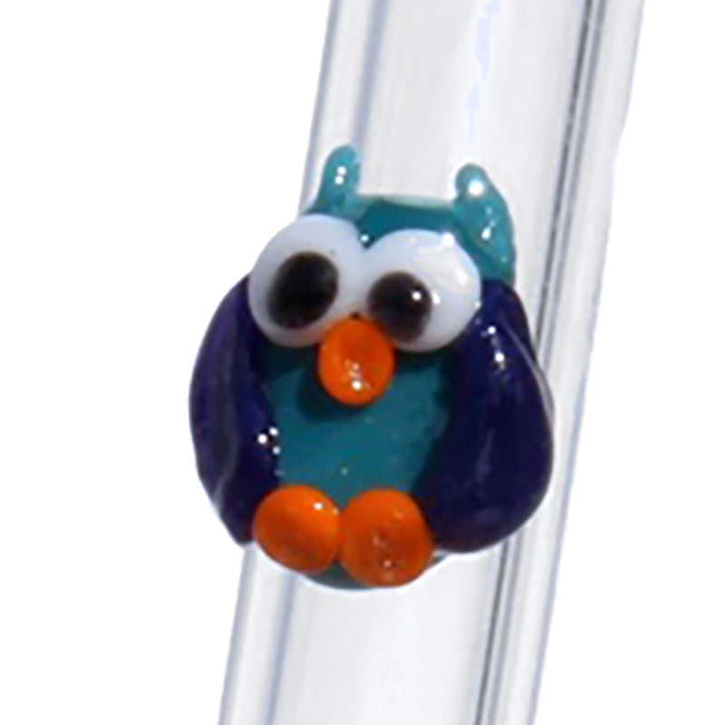Handmade Glass Straw With Cute Penguin Drinking Straw -  Israel