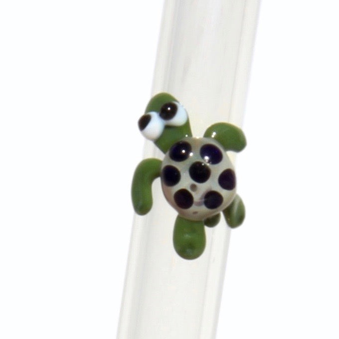 Hummingbird Glass Straws Clear Bent 9 x 9.5 mm Made With Pride