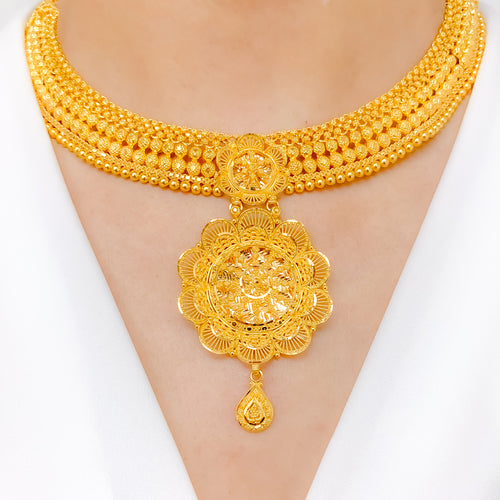 Andaaz Jewelers | Shop 22K Gold Necklace Sets