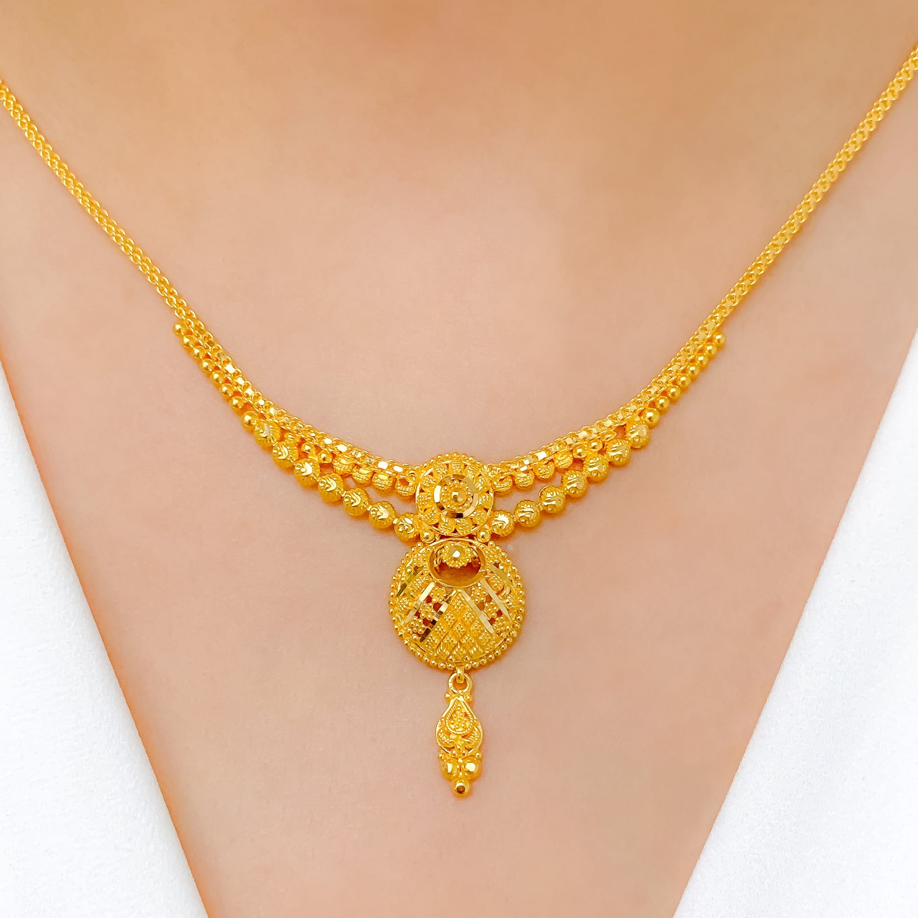 Dainty Lightweight Necklace Set – Andaaz Jewelers