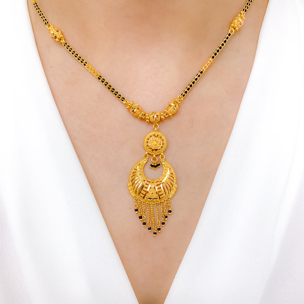 Classic Tassel Mangal Sutra Necklace – Andaaz Jewelers