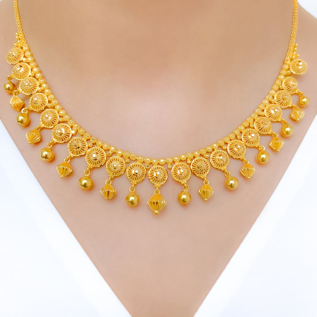 Symmetrical Hanging Necklace Set – Andaaz Jewelers