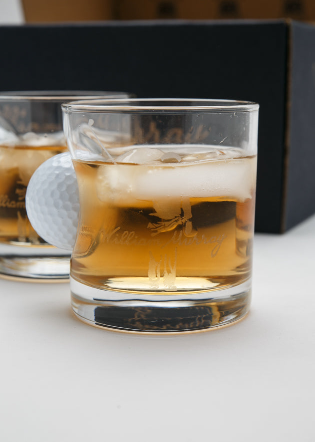 golf whiskey glasses