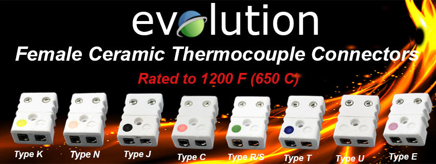 Standard Size Female Ceramic Thermocouple Connectors