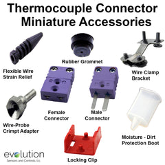Miniature Thermocouple Connector Accessories Type E